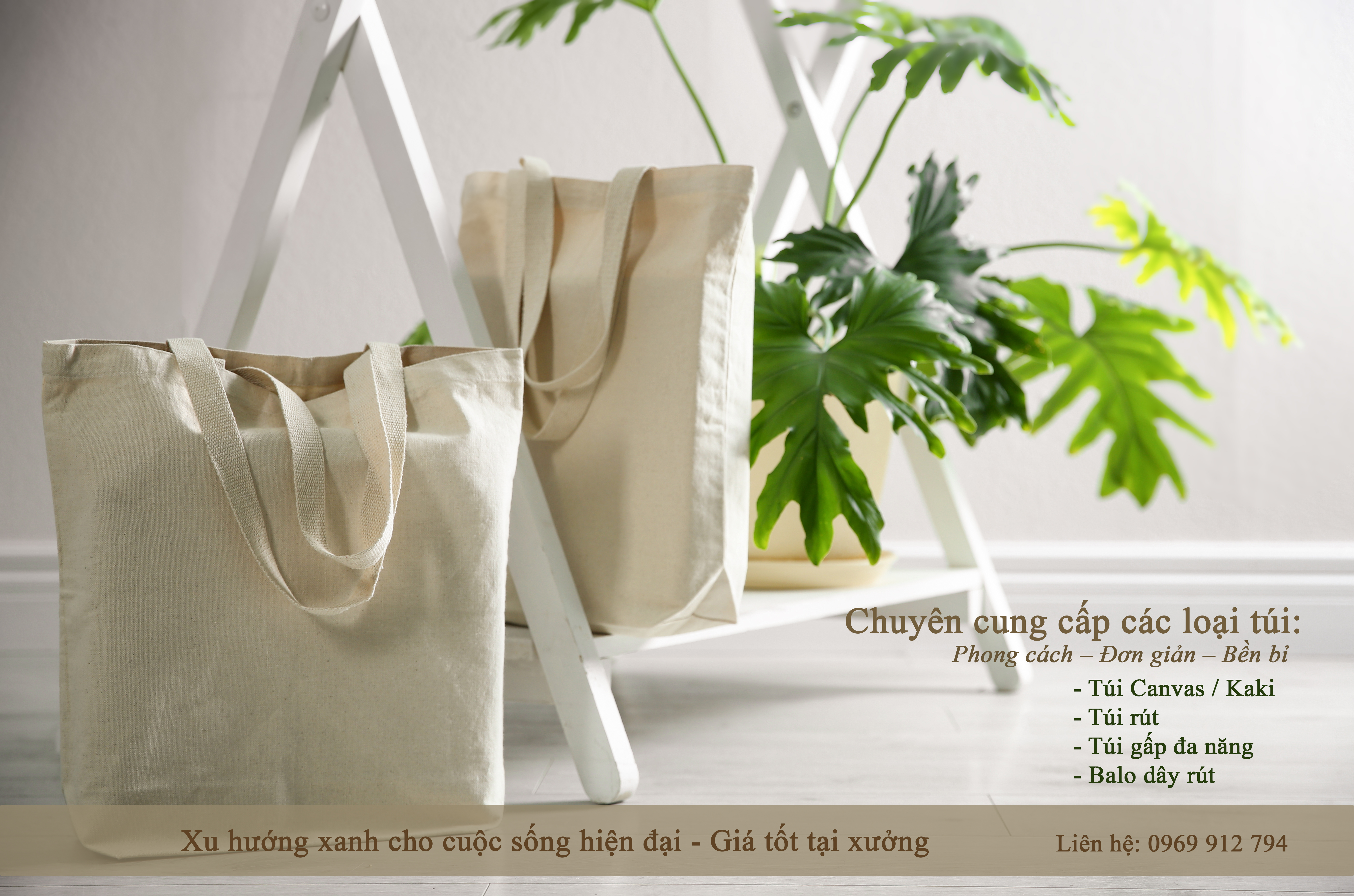 Sản xuất túi vải canvas